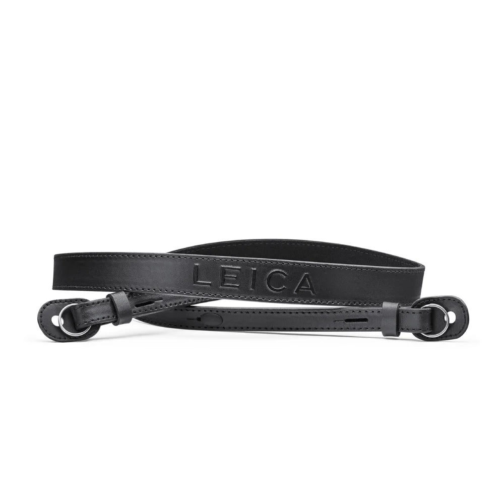 LEICA LEATHER CARRYING STRAP, BLACK