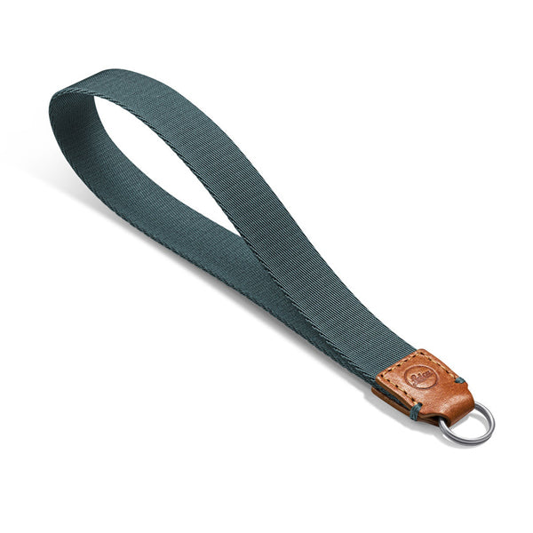 LEICA D-LUX 8 WRIST STRAP, FABRIC, LEATHER, COGNAC/PETROL