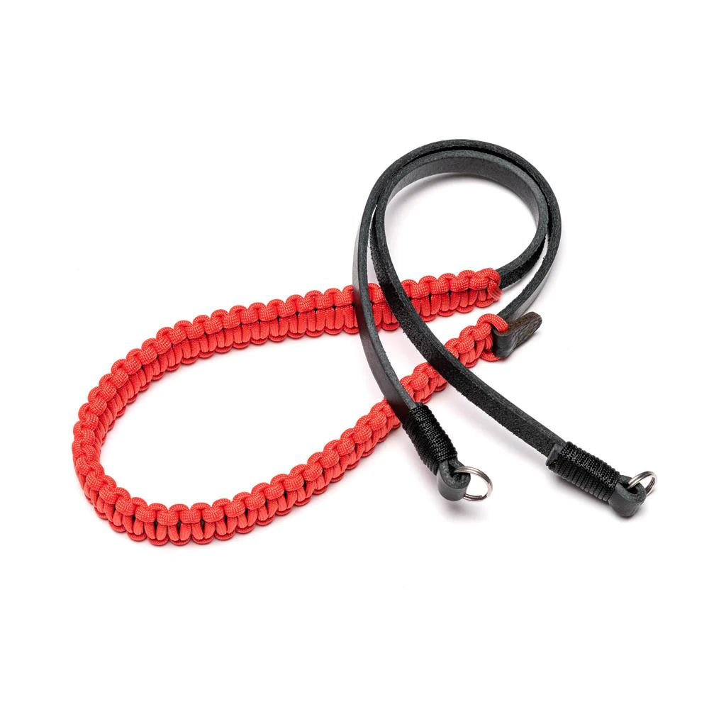 Leica Paracord Strap, Designed By Cooph (Key Ring Style) Black/Red-126cm