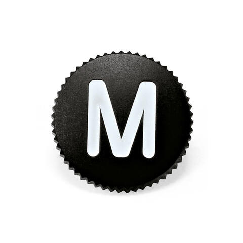 Soft Release Button "M", 12mm, black