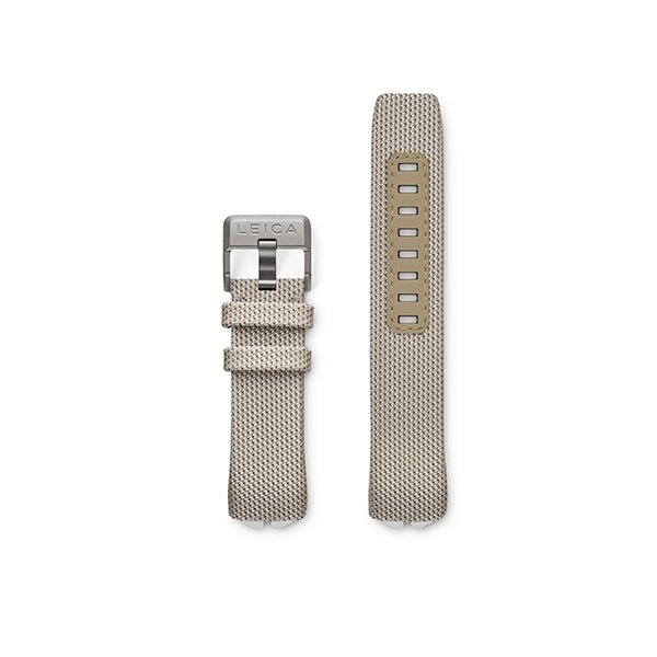 Leica ZM 12 Fabric Strap, Beige, with Mounted Titanium Pin Buckle