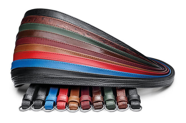Leather Strap, ecological tained cognac