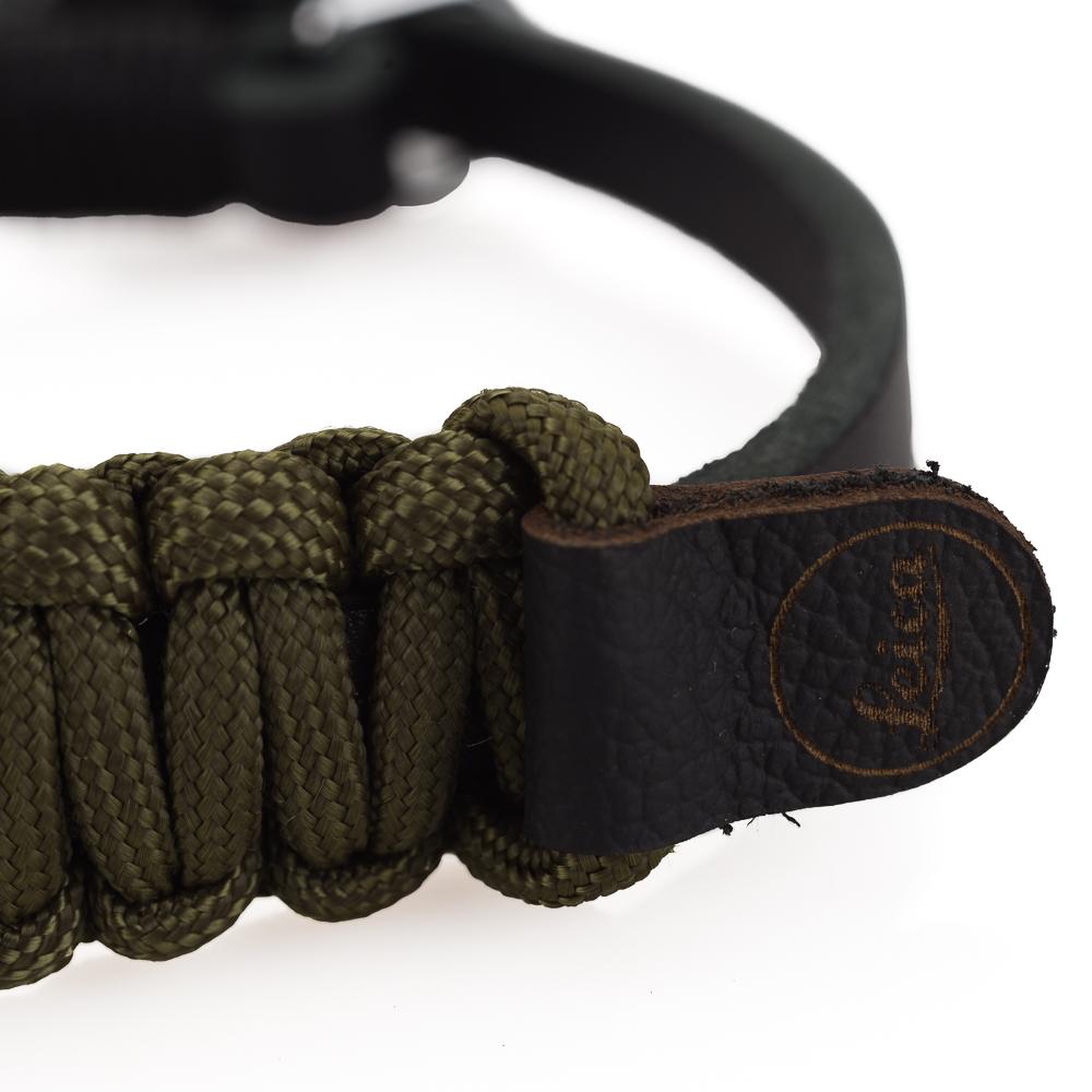 Leica Paracord Handstrap, Designed By COOPH (Key Ring Style) - Black/Olive