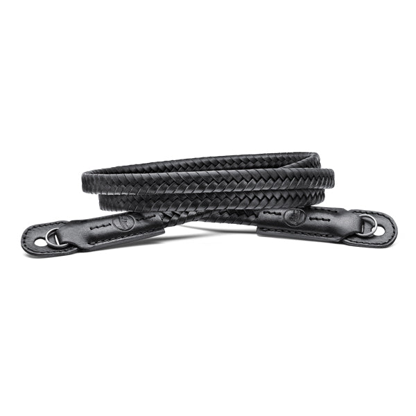 Carrying Strap, leather, braided, black