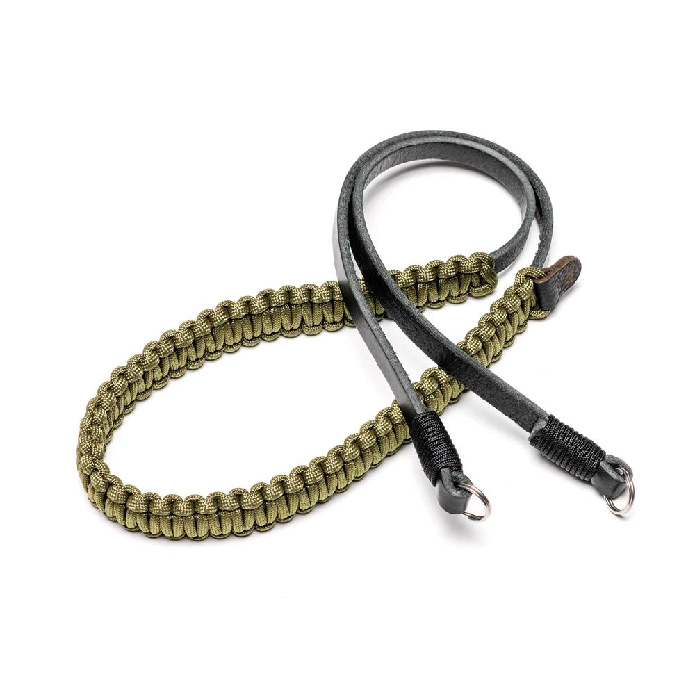 Leica Paracord Strap, Designed By Cooph (Key Ring Style) Black/Olive-126cm
