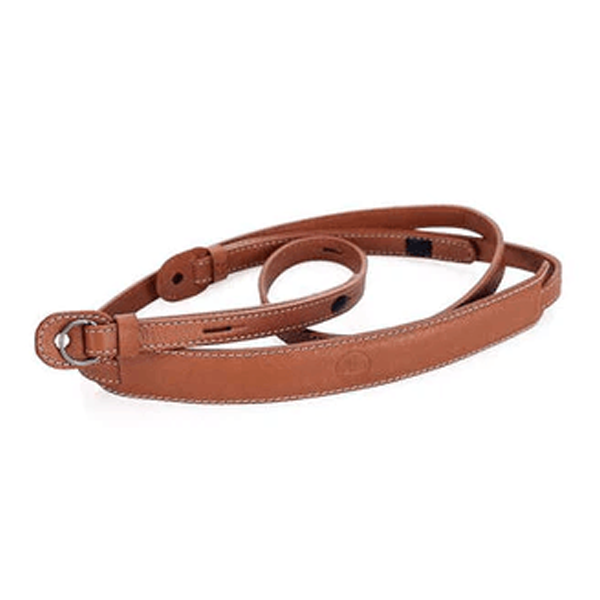 Carrying Strap with Protecting Flap for M-, Q- and X- system, leather, cognac